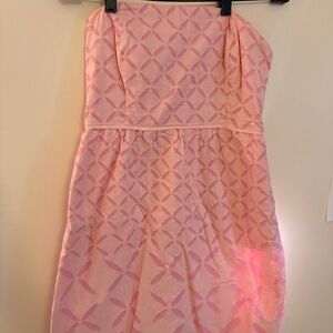 J Crew Pink Strapless Dress